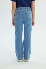 Jeans Niña Flare Azul