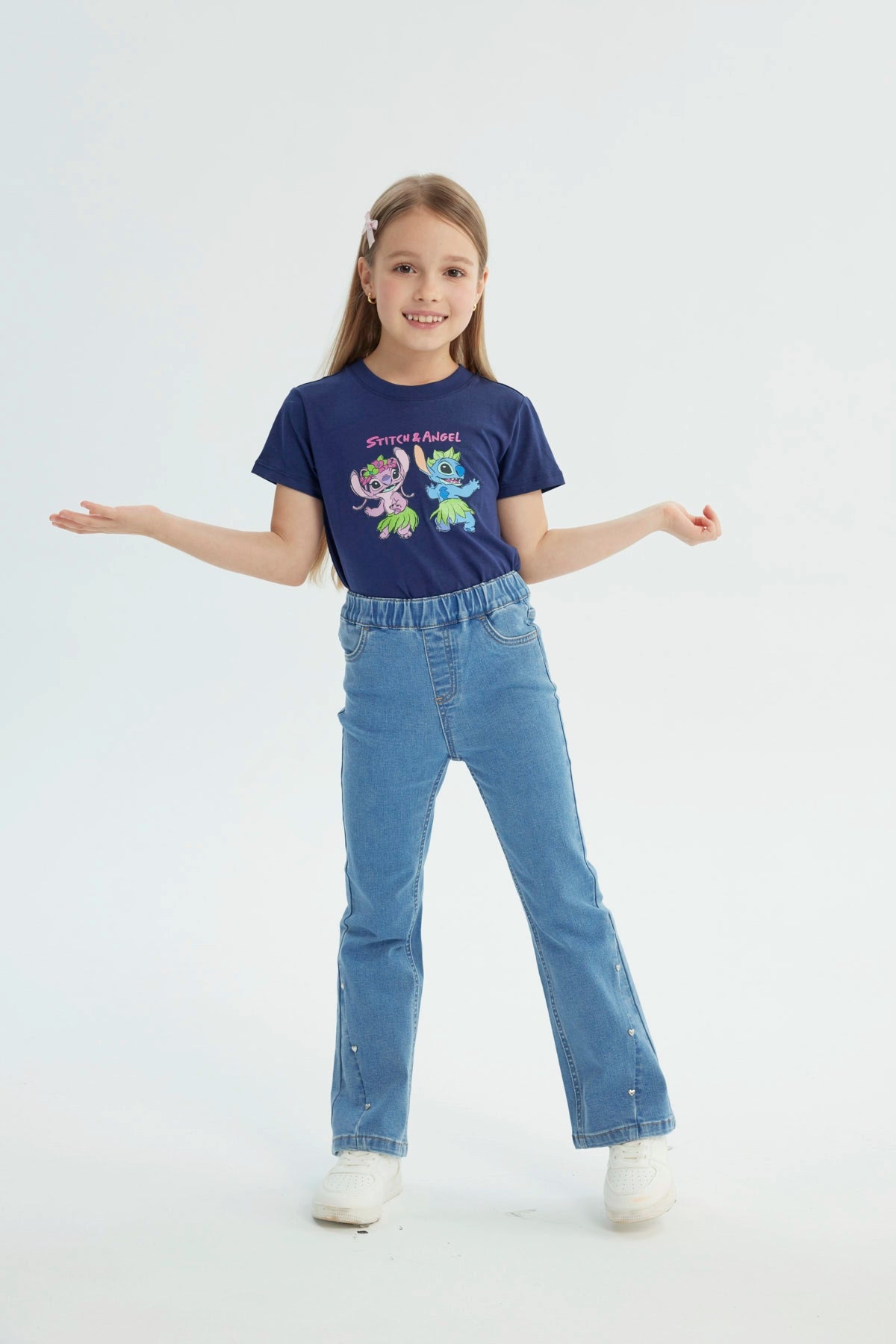Jeans Niña Flare Azul