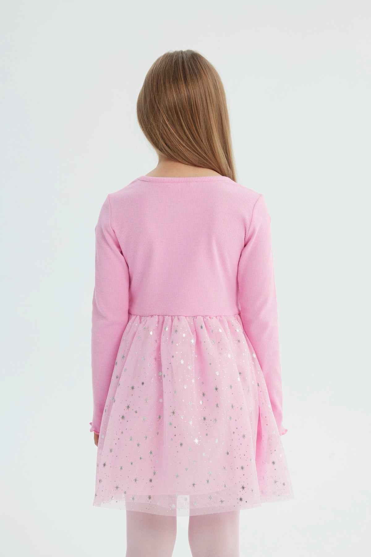 Vestido Niña Falda Midi Rosado