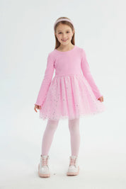 Vestido Niña Falda Midi Rosado
