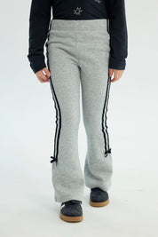 Calza Niña Flare Gris Melange
