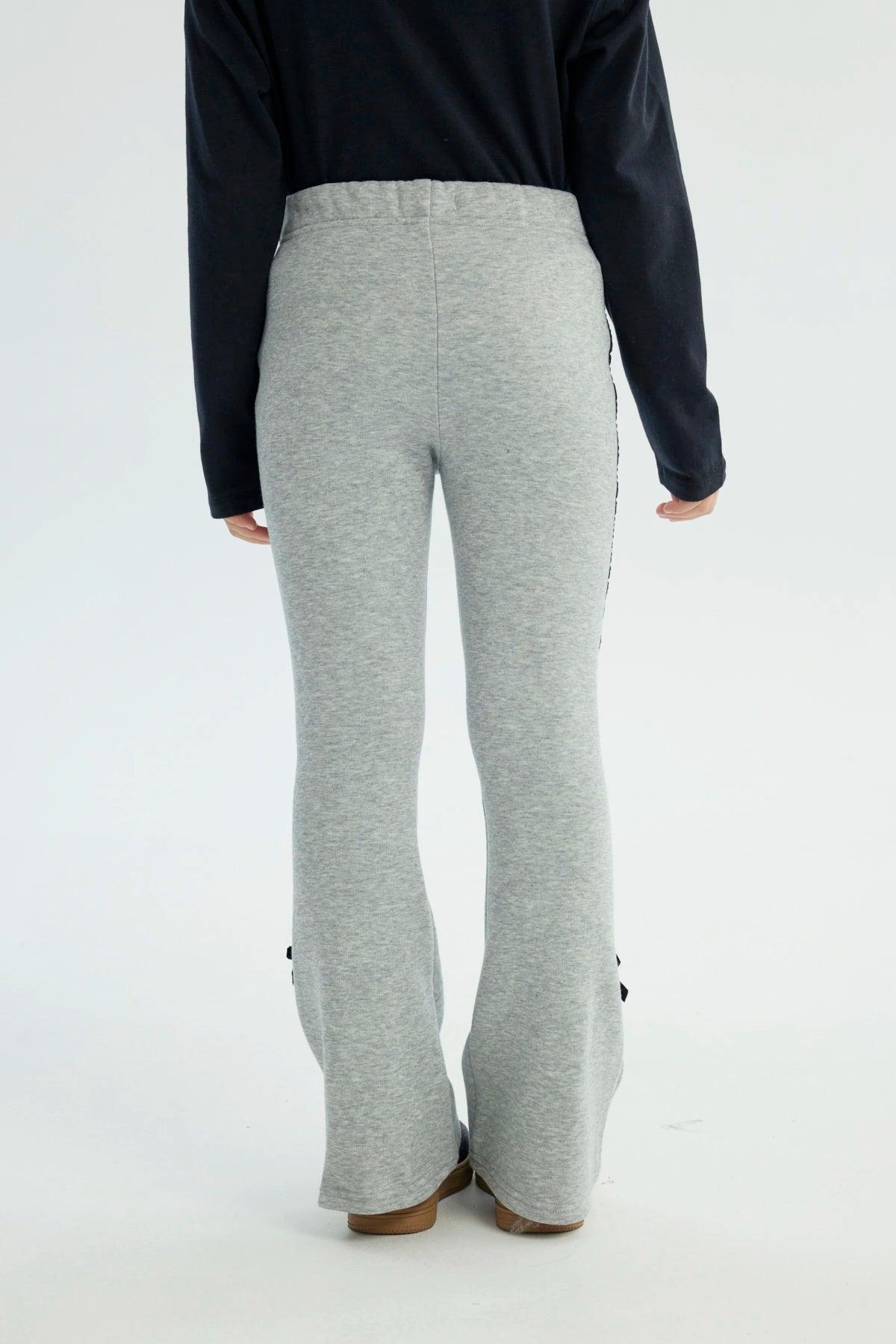 Calza Niña Flare Gris Melange