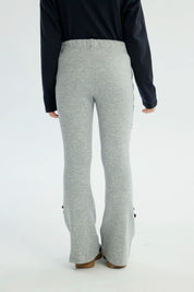 Calza Niña Flare Gris Melange