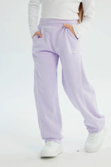 Pantalón Buzo Niña Pitillo Lila