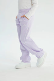 Pantalón Buzo Niña Pitillo Lila