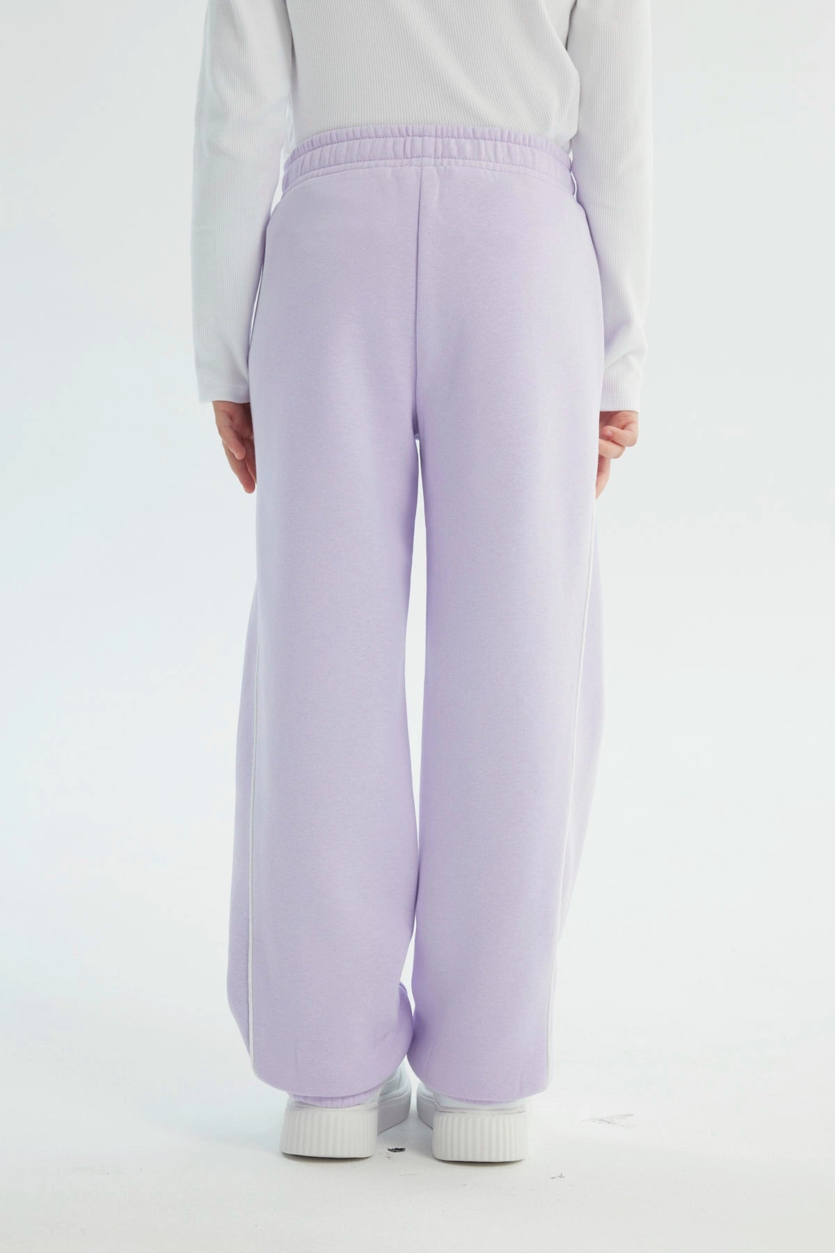 Pantalón Buzo Niña Pitillo Lila