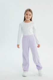 Pantalón Buzo Niña Pitillo Lila