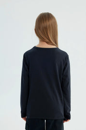 Polera Niña Regular Negro