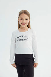 Polera Niña Slim Blanco