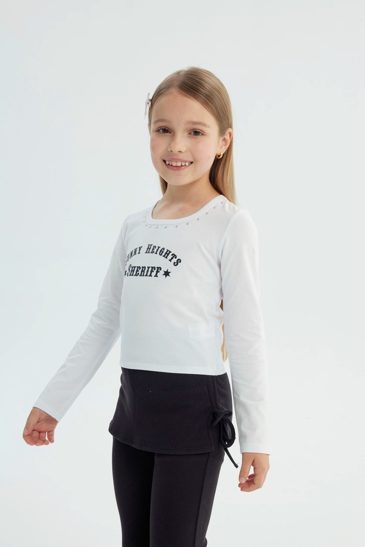 Polera Niña Slim Blanco