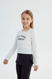 Polera Niña Slim Blanco