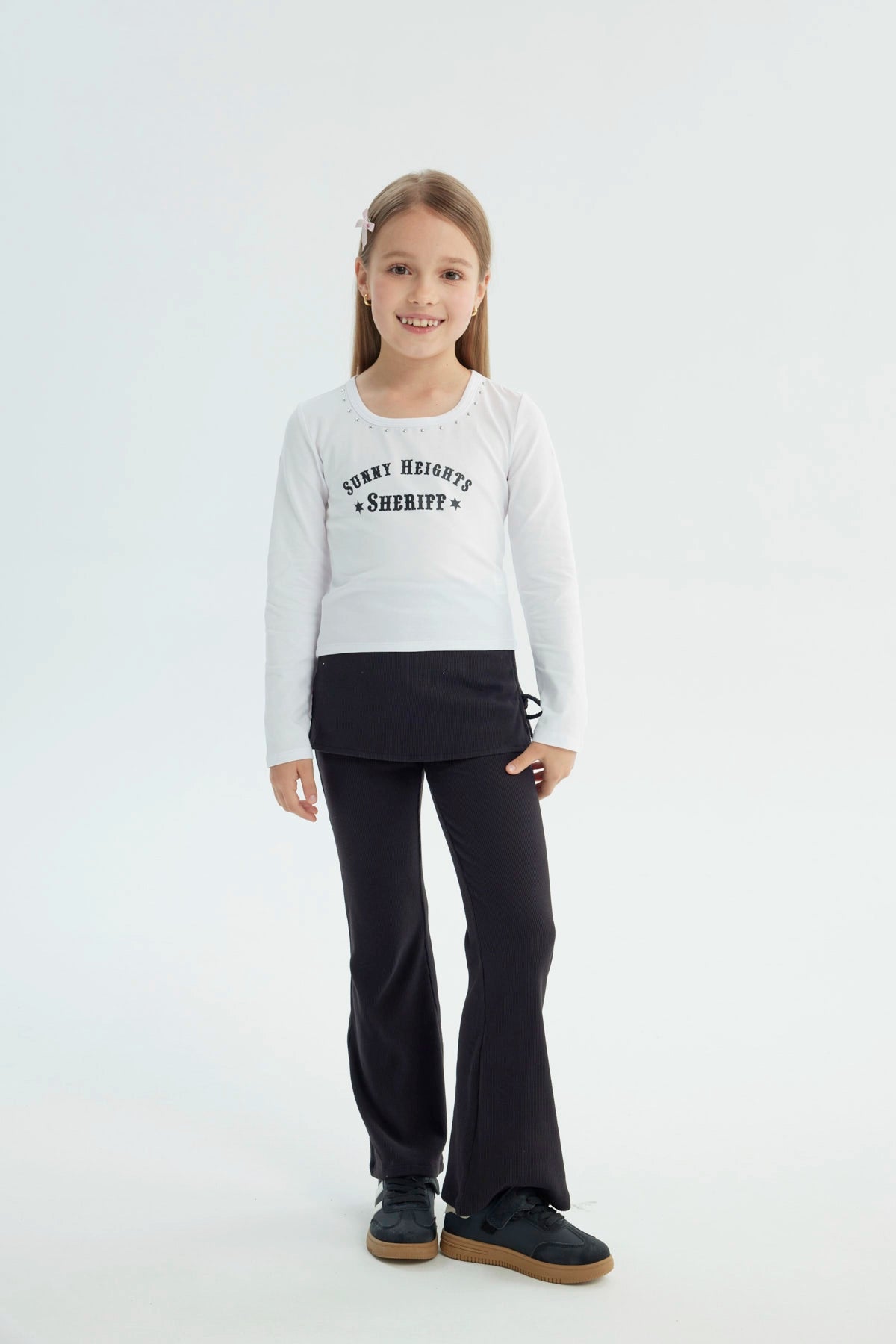 Polera Niña Slim Blanco