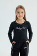 Polera Niña Slim Negro