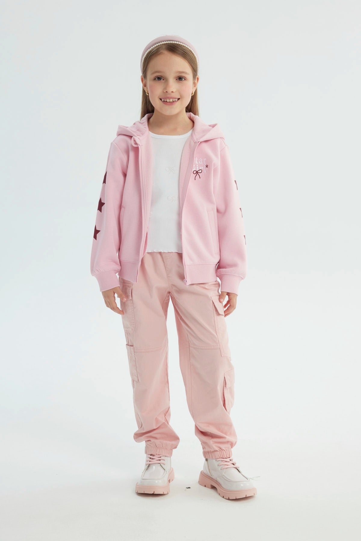 Polerón Niña Regular Rosado