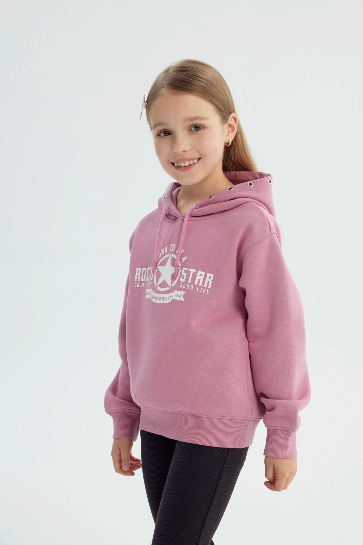 Polerón Niña Regular Rosado