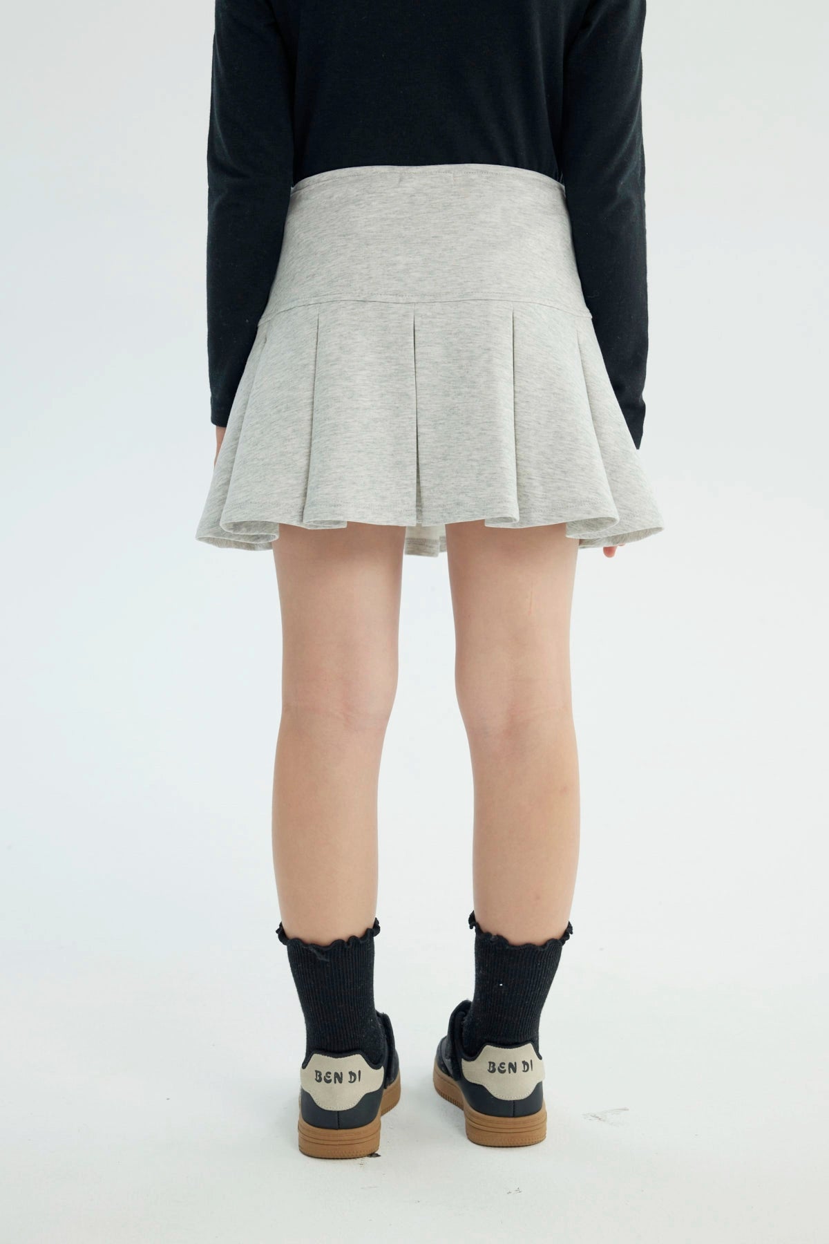 Falda Niña Falda Gris Melange