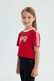 Polera Niña Regular Rojo