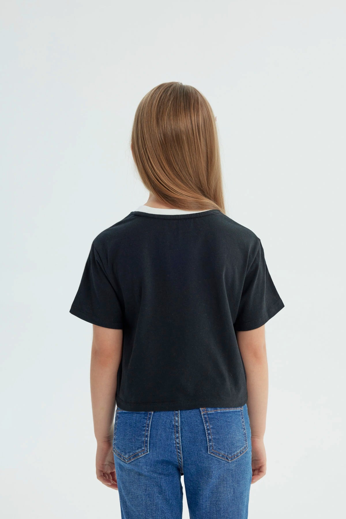 Polera Niña Regular Negro