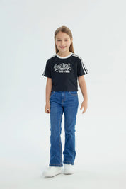 Polera Niña Regular Negro