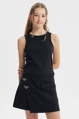 Polera Slim Niña Negro