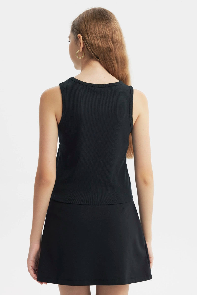 Polera Slim Niña Negro