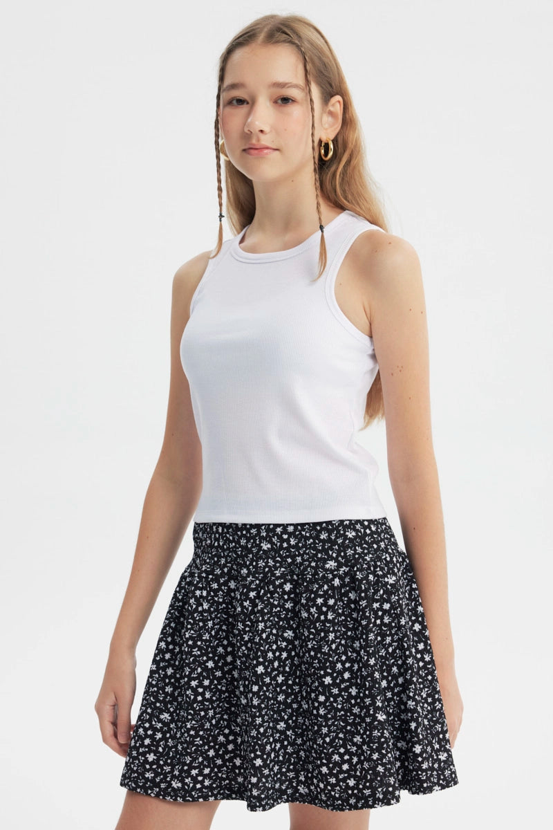 Polera Slim Niña Blanco