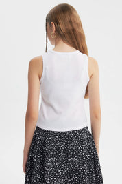 Polera Slim Niña Blanco