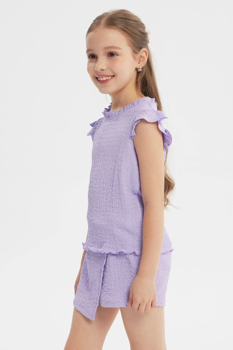 Polera Slim Niña Lila