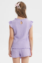 Polera Slim Niña Lila