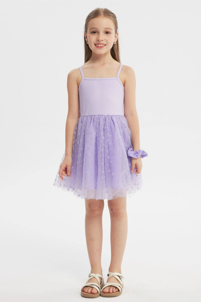Vestido Falda Niña Lila