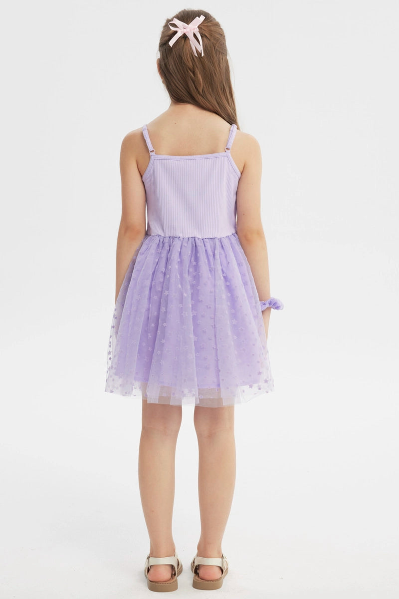 Vestido Falda Niña Lila