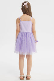 Vestido Falda Niña Lila