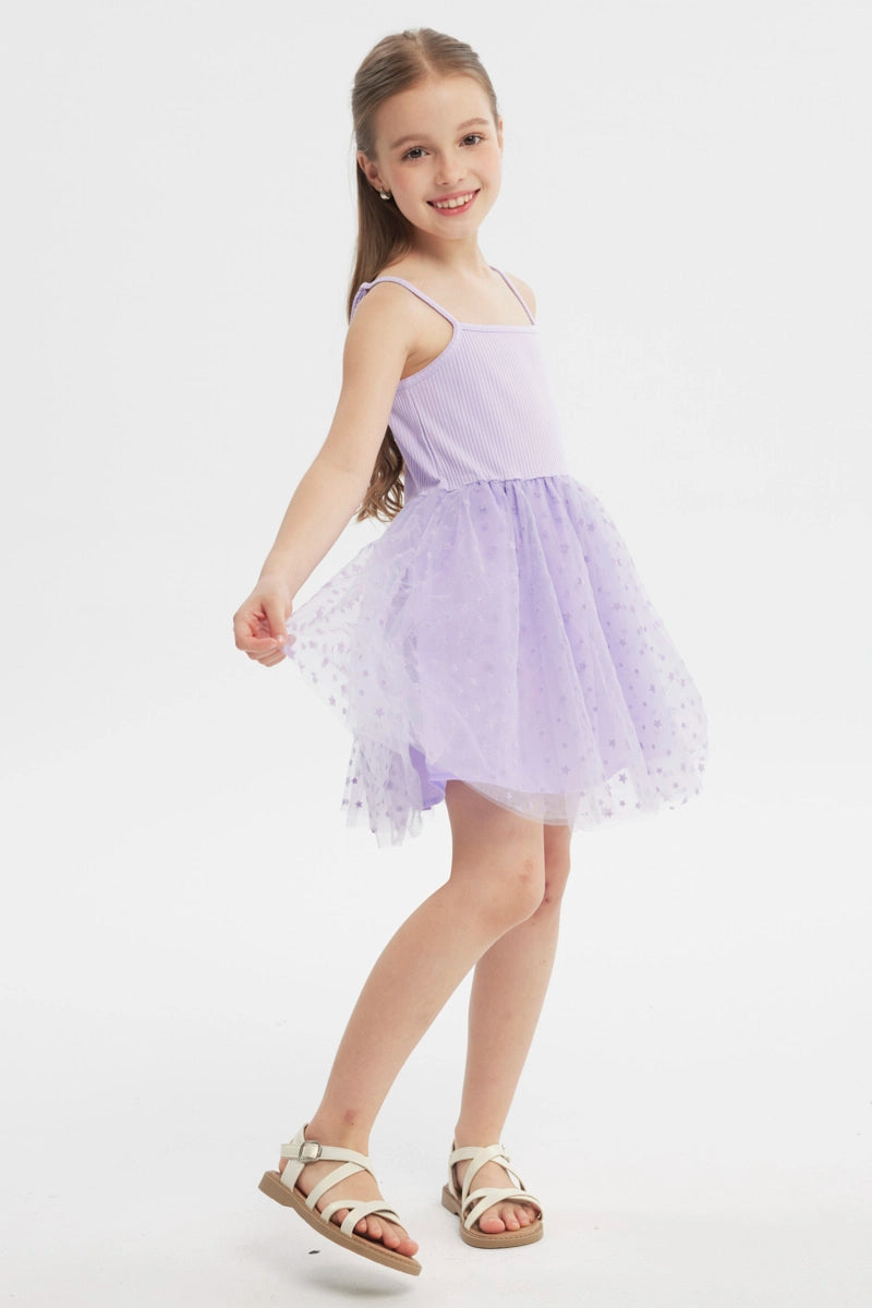 Vestido Falda Niña Lila
