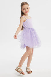 Vestido Falda Niña Lila