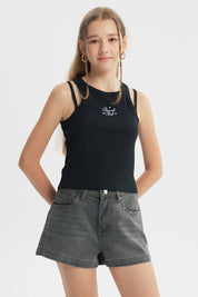 Peto Tight Niña Negro