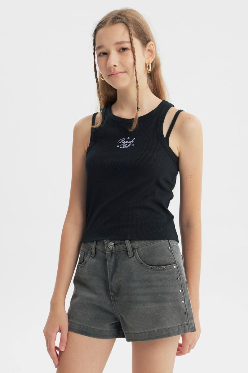Peto Tight Niña Negro