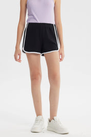 Short Amplio Niña Negro