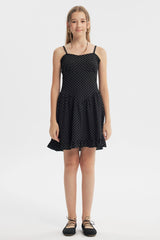 Vestido Falda Niña Negro