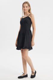 Vestido Falda Niña Negro
