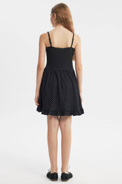 Vestido Falda Niña Negro