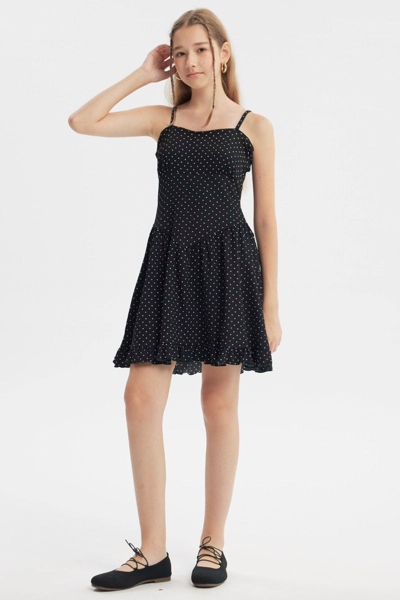 Vestido Falda Niña Negro