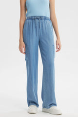 Jeans Wide Leg Niña Azul