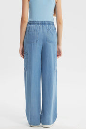 Jeans Wide Leg Niña Azul