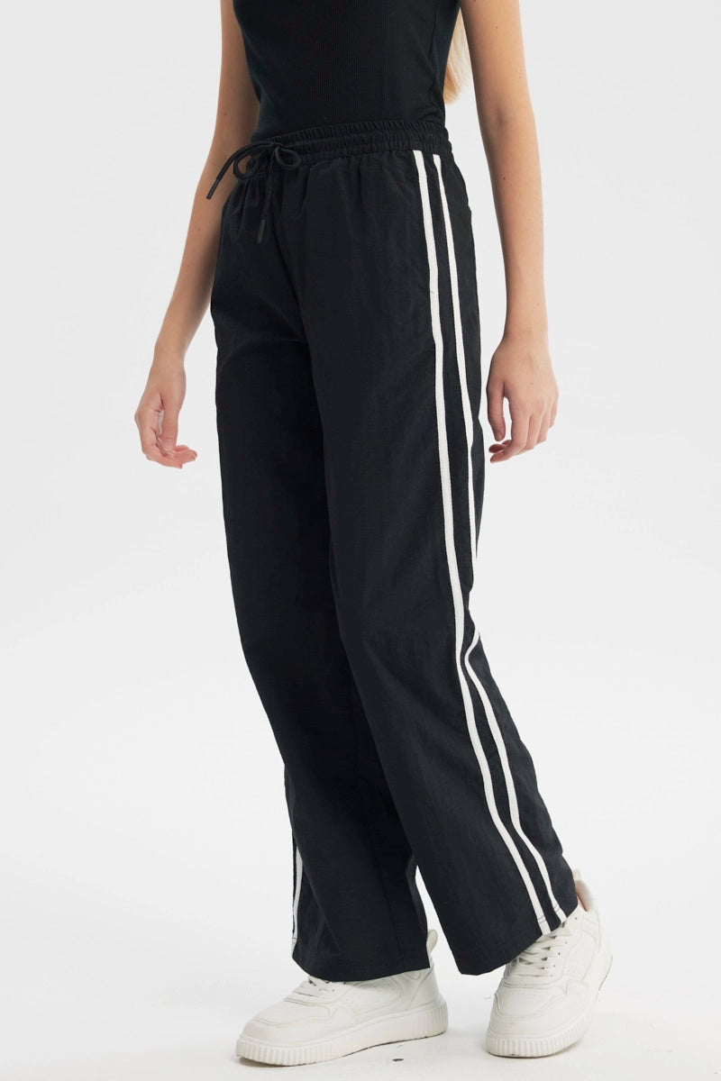 Pantalón Wide Leg Niña Negro