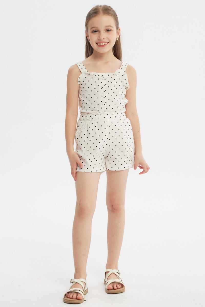 Short Amplio Niña Crudo