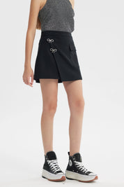 Falda Falda Short Niña Negro