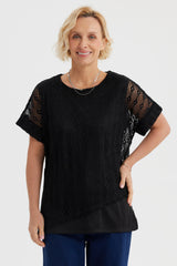 Polera Mujer Calada Negro