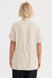 Blusa Mujer Casual Beige Claro