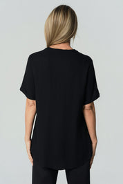 Blusa Slim Mujer Negro