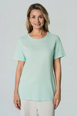 Polera Regular Mujer Verde Claro